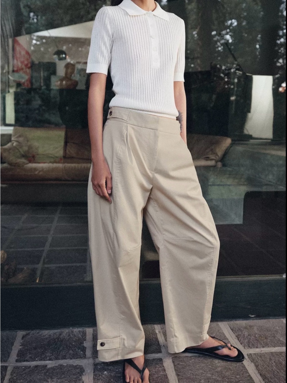 NWT ‼️ ZARA CHINO PANTS WITH BELT LOOPS
